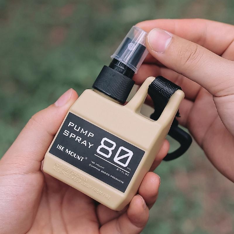 80ml Camping Portable Pump Perfumes Refillable Spray Bottle Empty Cosmetic Containers Atomizer Bottle for Outdoor Travel