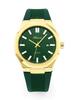 Denvosi Men's Quartz Watch - Octagon Case Silicone Strap Waterproof Wristwatch with Date Function Casual Business Fashion Wat
