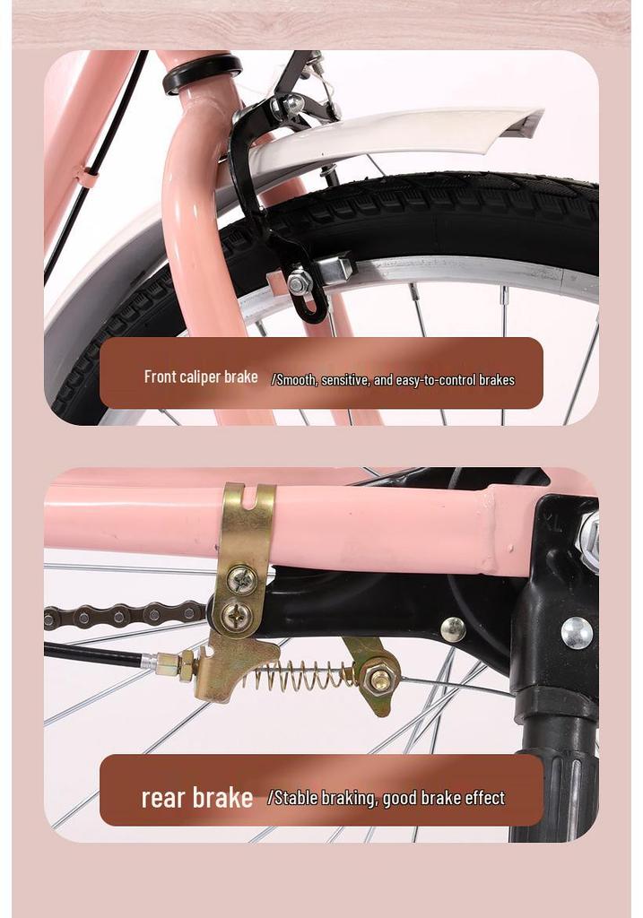 Commuter Bicycle for Women & Men, 22-24inch, Ideal for College Students, Campus & Youth