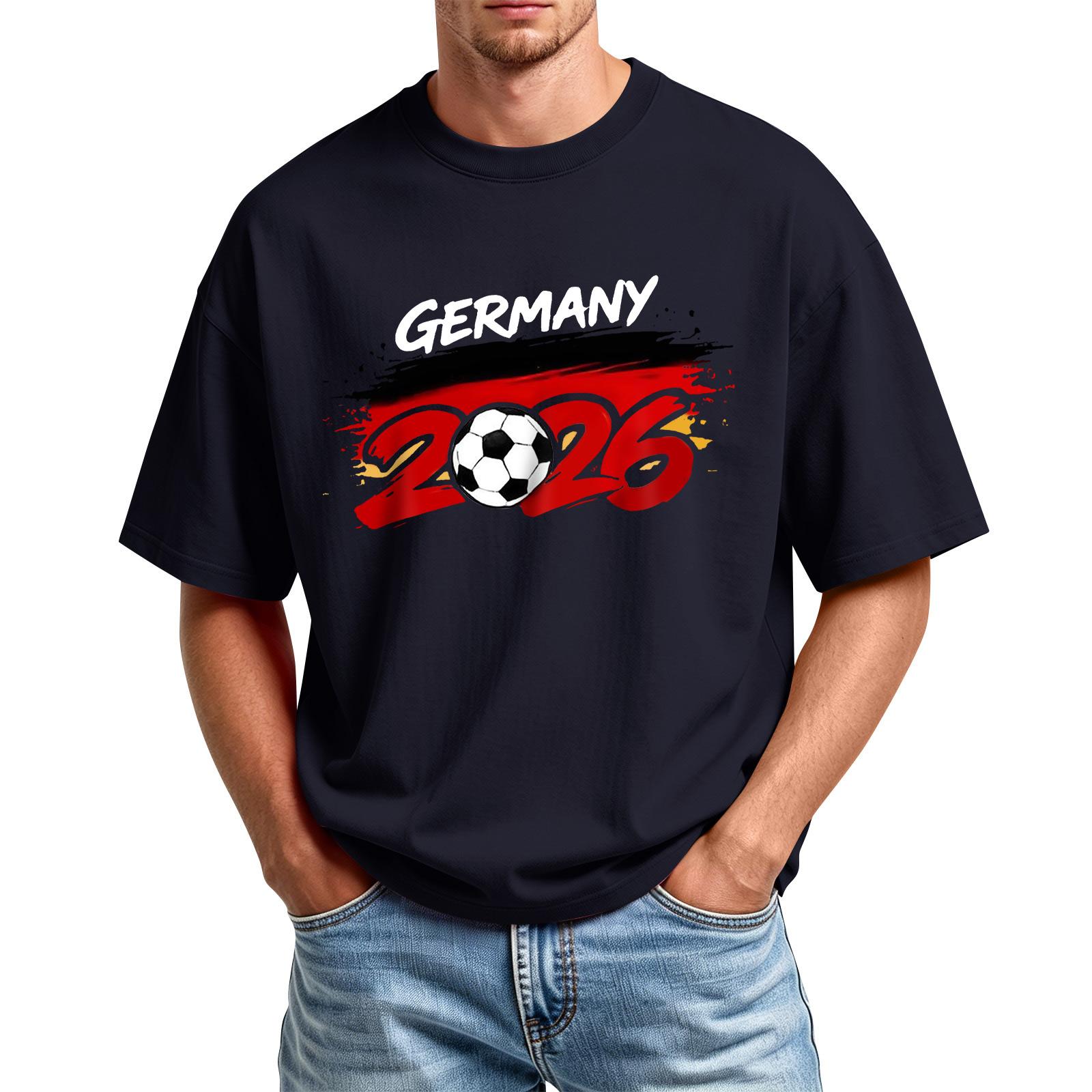 

Men s Printed Round Neck T-Shirt Casual Sports Short-Sleeve Top L чёрный