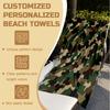 Taktisches Camouflage-Muster Strandtuch Weich Hautfreundlich Schnelltrocknend Badetuch, Hohe Wasseraufnahme Stoff, Für Urlaub & Sport