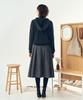 Pelimela Fastener Point Hoodie Knit (Charcoal)