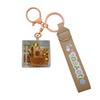 Transparent Capybara Quicksand Bottle Keychain Quicksand Bottle Capybara Key Chain  Birthday Gift