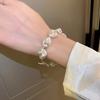 Vintage Barockstil Unregelmäßiges Perlenarmband für Damen Design Älteres Gefühl Armreif Neuer Modeschmuck Zubehör Geschenk