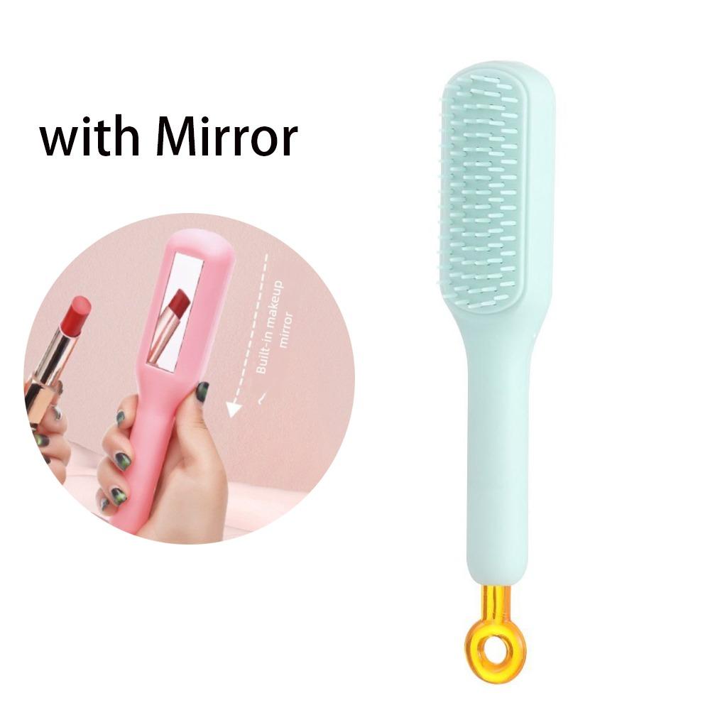 Anti-static Self Cleaning Hair Comb Smoothing Hairdressing Hairstyling Tools Massage Hair Brush