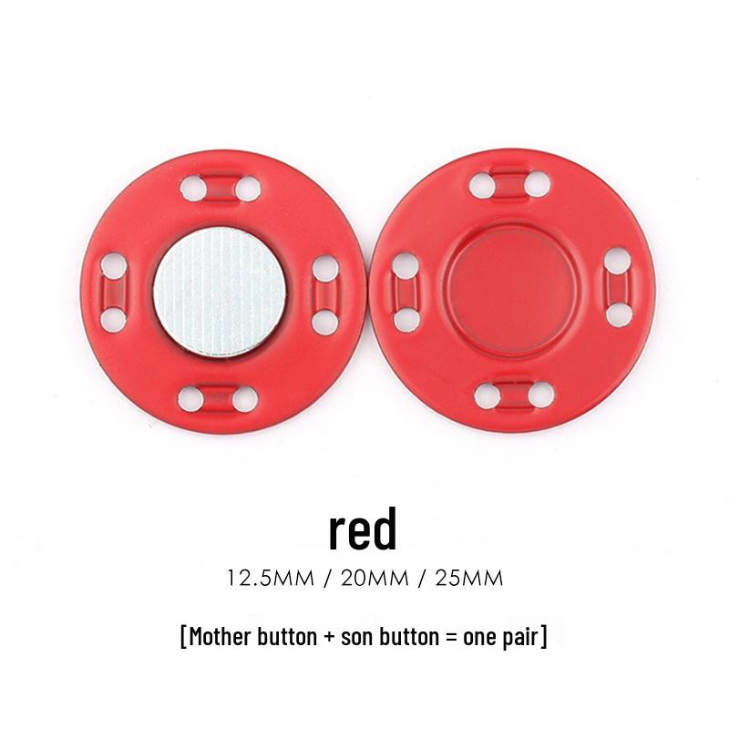 Colored Magnetic Snap Button: Hidden Metal Stud & Eye Closure for Coats and Bags
