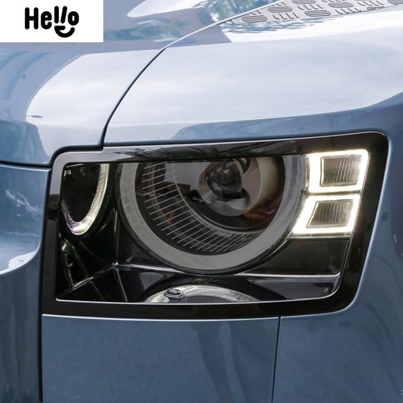 For Land Rover Defender L663 110 90 2020 2021 Car Headlight Protective Film Smoked Black Tint Wrap Vinyl Transparent TPU Sticker