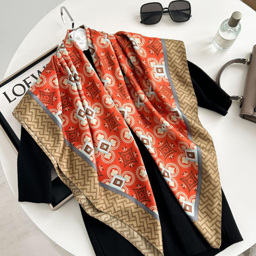 Silk Square Scarves 90 Square Scarves Headscarves Printed Silk Scarves Spot Single Price