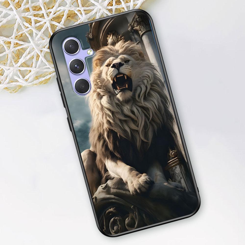 The Lion Case for Samsung Galaxy A51 A53 A54 A31 A52 A12 A13 A21s A22 A32 A11 A22 A33 A41 A52s A73 A14 A24 TPU Phone Cover