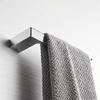 Chrome Wall-Mounted Towel Hook Square Towel Rail Bar Zinc Alloy Towel Rack Holder Polished Towel Ring For Kitchen Bathroom 5780