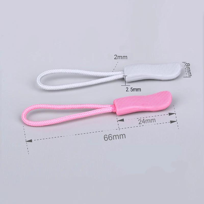 10/20/30pcs Zipper Pull Puller End Fit Rope Tag Replament Clip Broken Buckle Fixer Zip Cord Tab Travel Bag Suitcase Tent