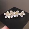 Elegant Yushenghua Hair Clips, Spring Clips, High-end Women's Light Luxury Style, Cat-eye Top Clips, Bangs Clips