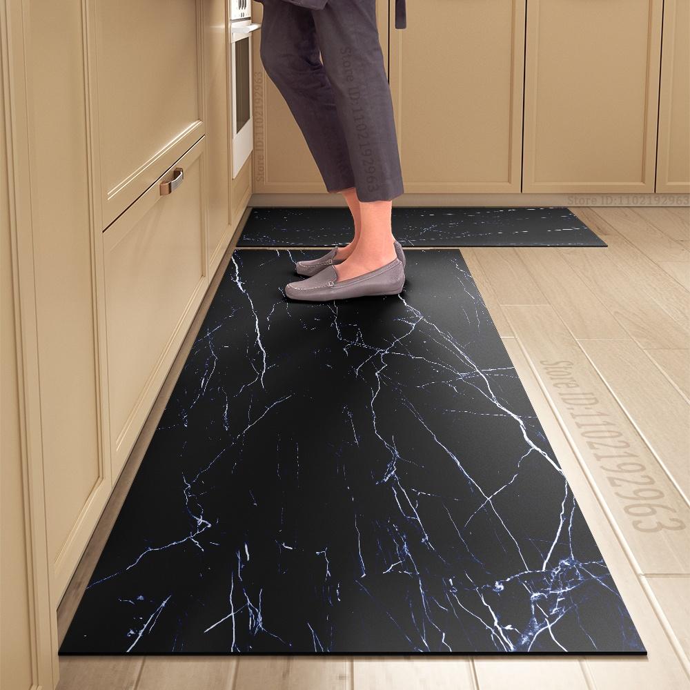 Non-slip Crystal Velvet Kitchen Mat Super Absorbent Long Carpets for Bedroom Bathroom Entrance Door Floor Mats