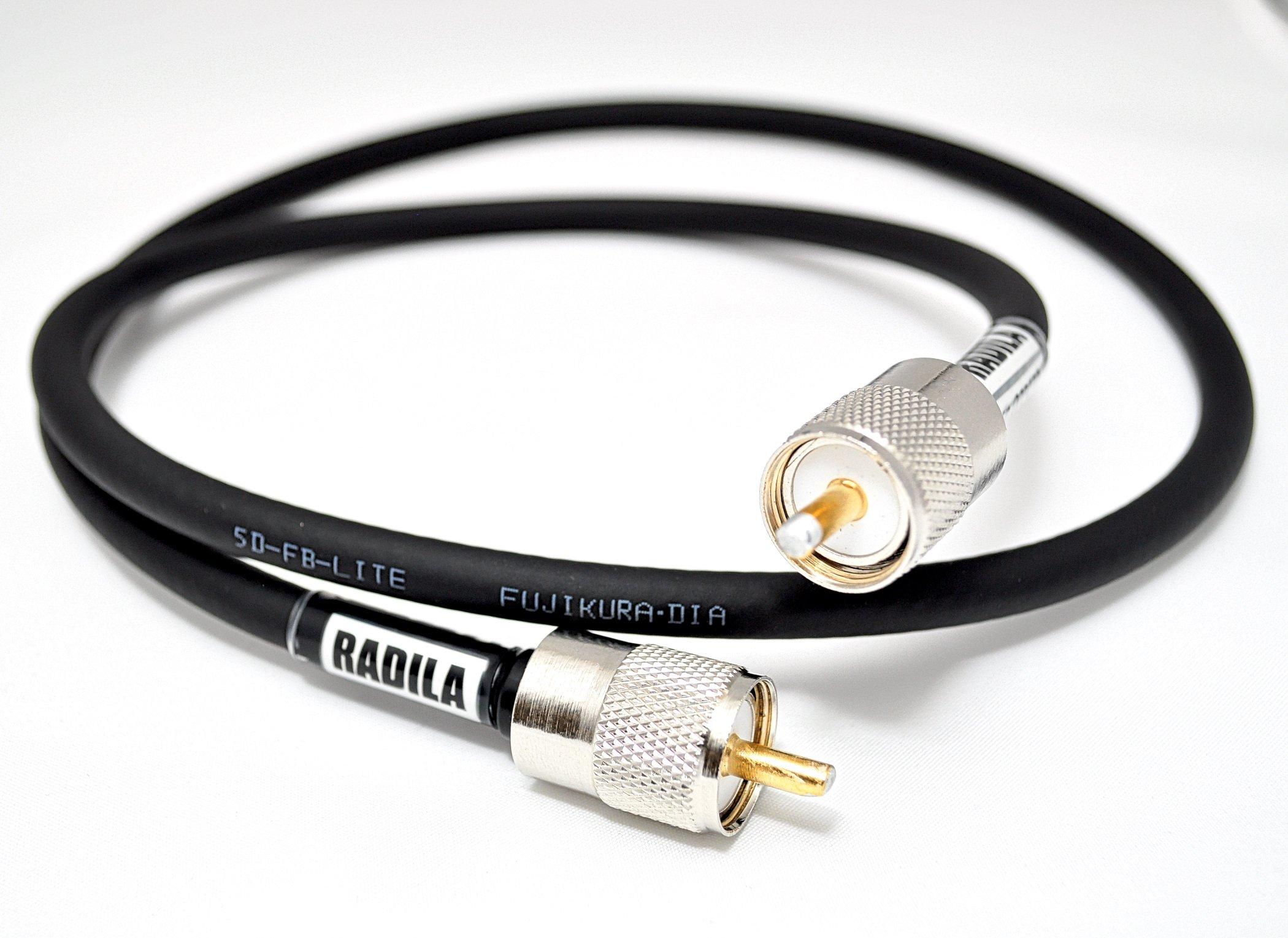 

RADILA 5DFB Both ends MP SWR specification actual measurement by loss Amateur radio Relay Jumper Coaxial Cable (8m) [Low (with data)] (Adopted