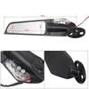 Black Aluminum Alloy Wind Deflector with Lights for Rearview Mirror - White Light Motorcycle Accessory for Kawasaki