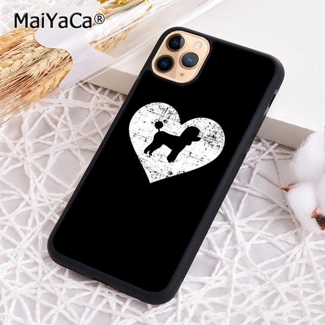 MaiYaCa Frieden Liebe Pudel Handyhülle Cover Für iPhone 17 Air 16 15 plus 11 12 13 14 pro max Hülle coque