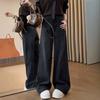 Women's High Rise Wide Leg Jeans Loose Straight Leg Denim Pants Rhinestone Vintage Commuter Trousers For Spring 2026