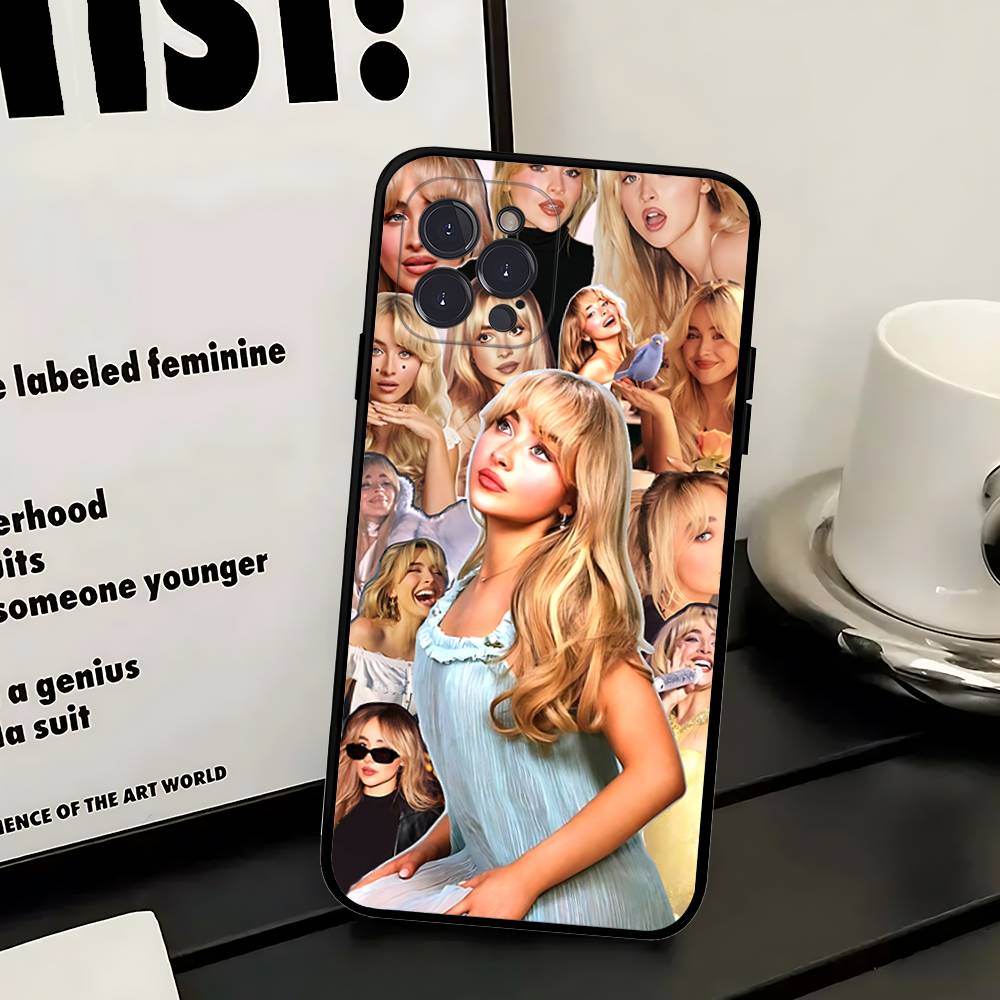 

Singer S-Sabrina C-Carpenter Phone Case For IPhone 17 16 14 15 13 12 11 Pro Max Plus Silicone Soft Cover iPhone 12