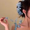 Women Hair Claw Artificial Flower Clip Back Head Decor Hair Shower Hair Clip Hair Styling Tool