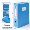 Set of 10 Foldable Plastic A4 Archive Boxes for Documents - Sizes 2cm, 3.5cm, 5.5cm, 7.5cm.