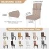 Elastische Jacquard-Stuhlhusse für Esszimmer Dicke staubdichte Stuhlhusse Überwurf für Esszimmer Küche Hotel Hochzeitsbankett