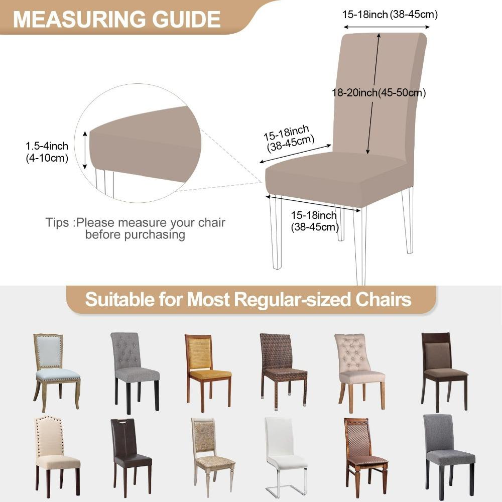 Elastische Jacquard-Stuhlhusse für Esszimmer Dicke staubdichte Stuhlhusse Überwurf für Esszimmer Küche Hotel Hochzeitsbankett