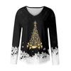 Long Sleeve Shirts For Women Christmas Print Graphic Tees Blouses Casual Plus Size Basic Tops Pullover