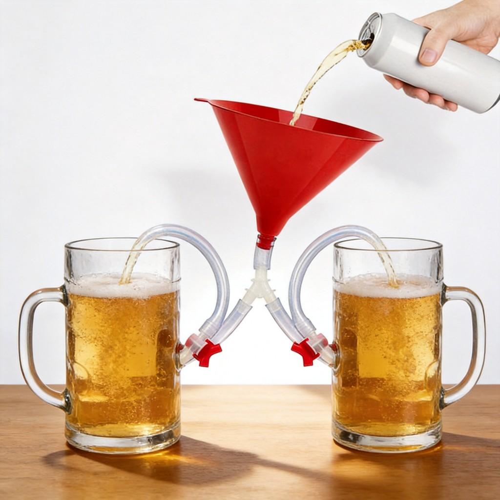 Party Bier Trichter mit Dual für Bar Events und Feiern