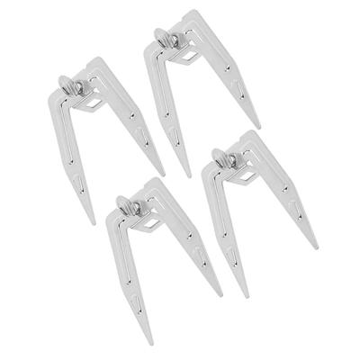 4pcs Stainless Steel Rotisserie Forks Air Fryer Meat Forks Electronic Barbecue Chicken Skewer Tools Poultry Kitchen Dining Grill