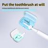 UV-Zahnbürsten-Desinfektionsbox, tragbarer intelligenter Induktions-UVC-Sterilisator mit doppeltem Verwendungszweck für Reisen und Zuhause