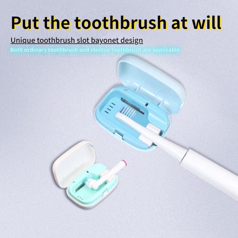 UV-Zahnbürsten-Desinfektionsbox, tragbarer intelligenter Induktions-UVC-Sterilisator mit doppeltem Verwendungszweck für Reisen und Zuhause