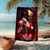 Ultra-Soft Beach Towel with Iron-Man Theme,Ideal for Pool - Camping, Diving - Perfect Travel Essential, Vibrant Beach Towel.
