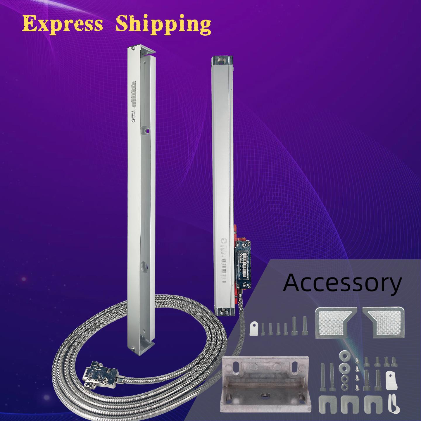 

Sino KA-500 Slim Linear Glass Scale Ruler Digital DRO Grating Ruler 1um TTL Precision Measurement Small Thin 370-770mm 0.001mm--370mm