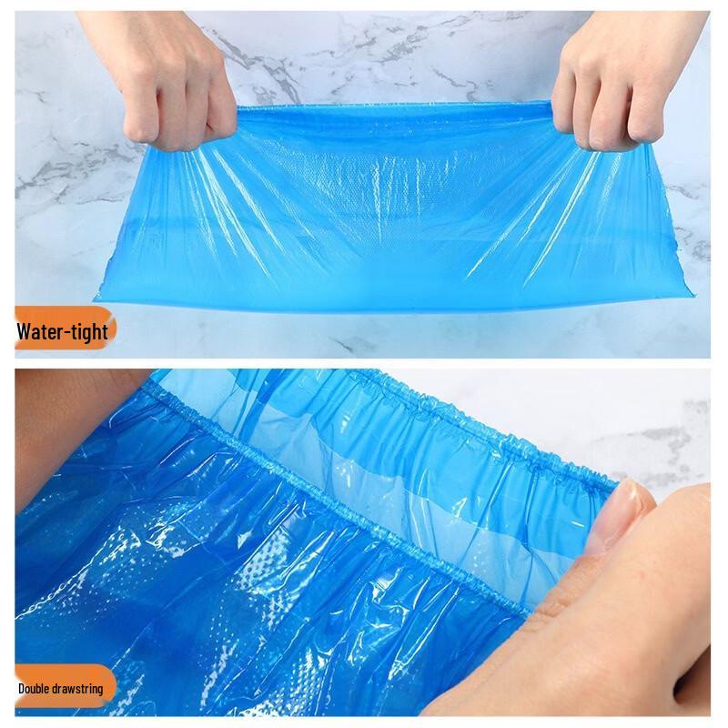 FKIV Disposable Waterproof Non-Slip PE Shoe Covers