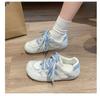 Summer New Platform Shoes Women's Breathable Mesh with Skirt Board Shoes