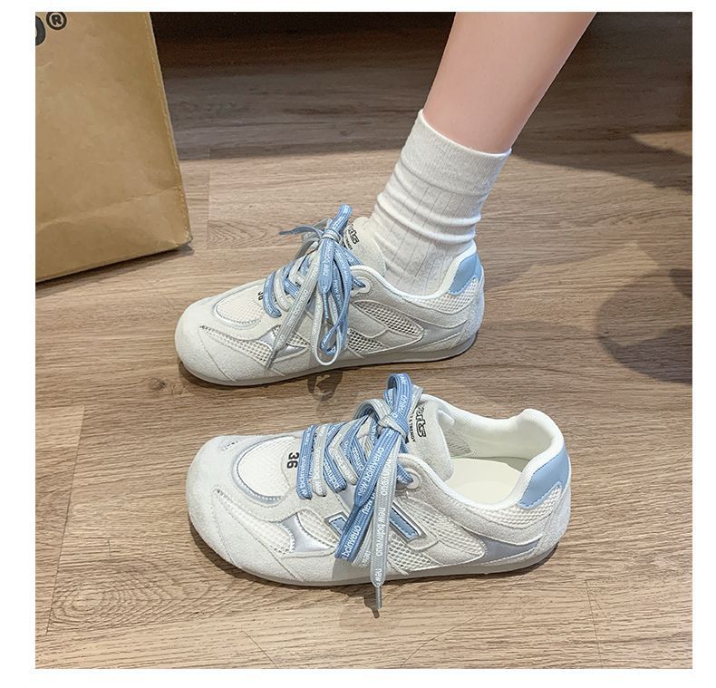 Summer New Platform Shoes Women's Breathable Mesh with Skirt Board Shoes