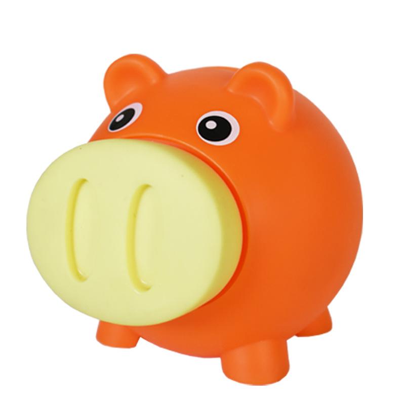 Salvadanaio Cartone Animato Regali per Bambini Divertenti Salvadanai Vinile Carino Salvadanaio a Forma di Maiale Caramella Anticaduta Giocattolo da Spingere Sonoro Salvadanaio per Bambini