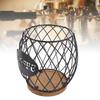 Large Capacity Coffee Pod Holder Wire Wooden Base Coffee Pod Storage Basket Easy Access Stylish Look Desktop Coffee Pod Storage