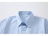Boys' Blue Short-Sleeve Uniform Shirts - High Color Fastness, Shrink and Wrinkle Resistant