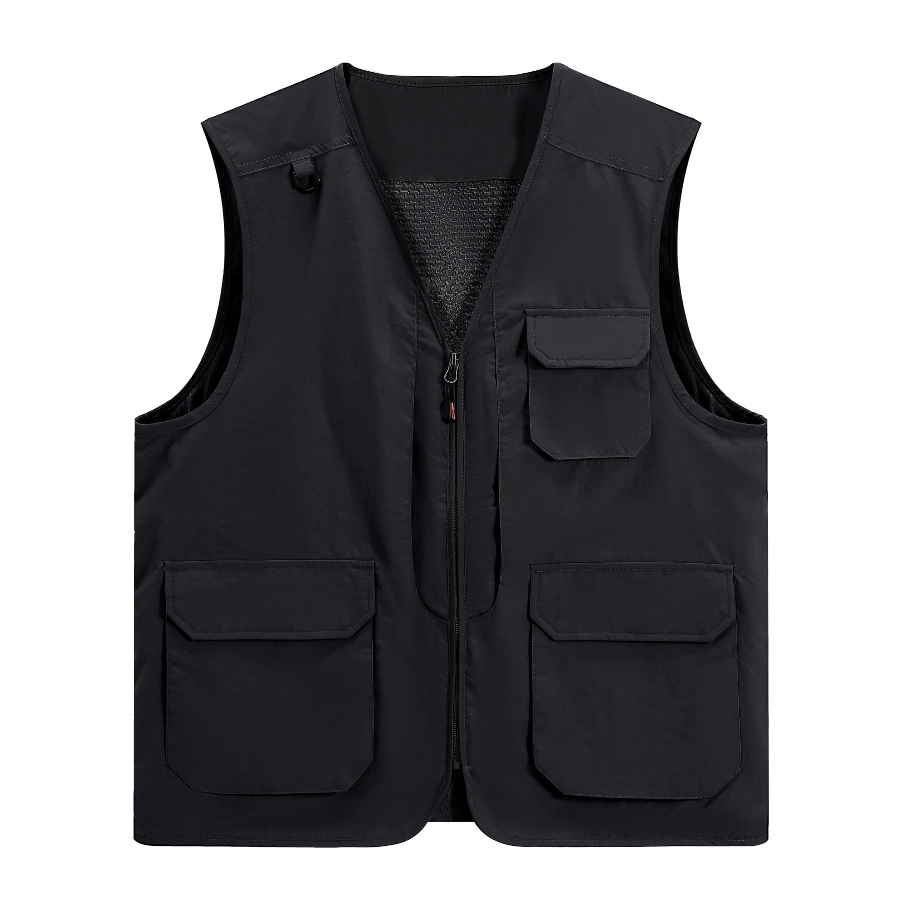 

YOUTHUP Mesh Fishing Jacket for and Outdoor Plus Sizes Available Men s Vest, Photographer s Vest, Vest, Multi-Pockets, Thin, Summer, Lightweight, чёрный