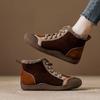 Women's large size soft elastic winter warm cold padded snow boots non-slip wear outdoor leisure sports Martin cotton boots