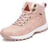 Putu Snow Climbing Cold Weather Outdoor Hiking Size Pink High-Top Waterproof, Non-Slip, Fleece-Lined Boots, Unisex, Boots, Abrasion-Resistant,