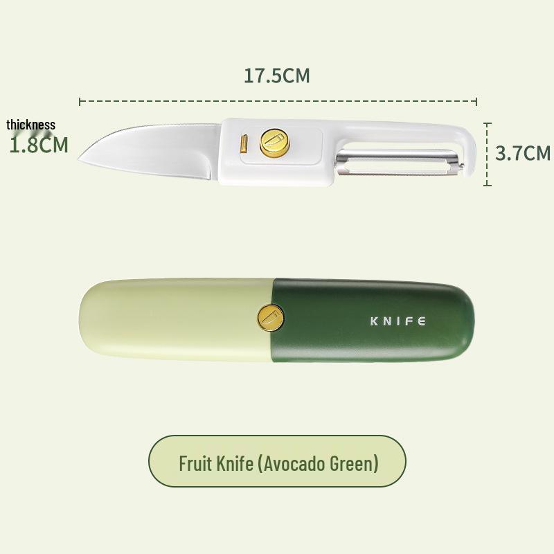 Stainless Steel 2-in-1 Fruit Peeler & Slicer for Kitchen