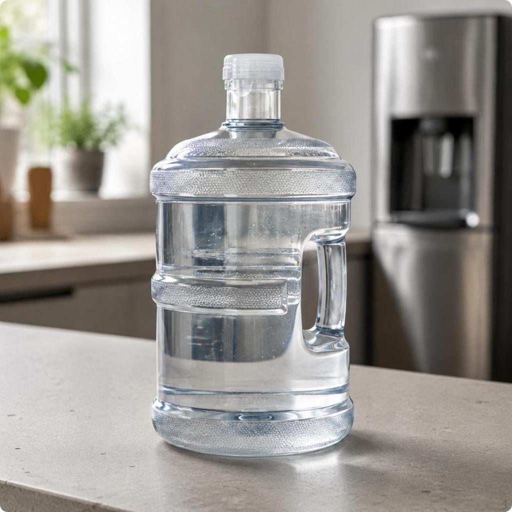 Water Dispenser Bottle Food Grade Jug with Handle Thickened Large Refill Transparent