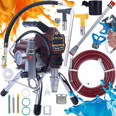 Zenthril Farbspritzgerät Surge WF – 1800W, 20MPa, 2L/min | Set mit 50cm Lanze und 3 Filtern | Ideal für Professionelle Malerarbeiten