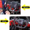 Real Carbon Fiber Car Styling Steering Wheel Decorative Frame Panel Cover Trim For Lamborghini URUS 2018-2026 Car Accessories