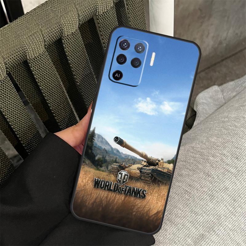 World Of Tanks Case For OPPO A78 A77 A17 A15 A52 A72 A91 A93 A5 A9 A54 A74 A94 A53s A54s A57s A16 A76 A96