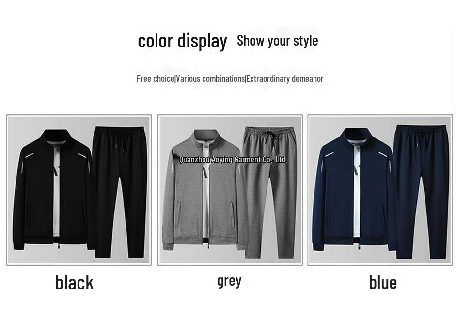 2024 Men's Plus Velvet Hoodie Set