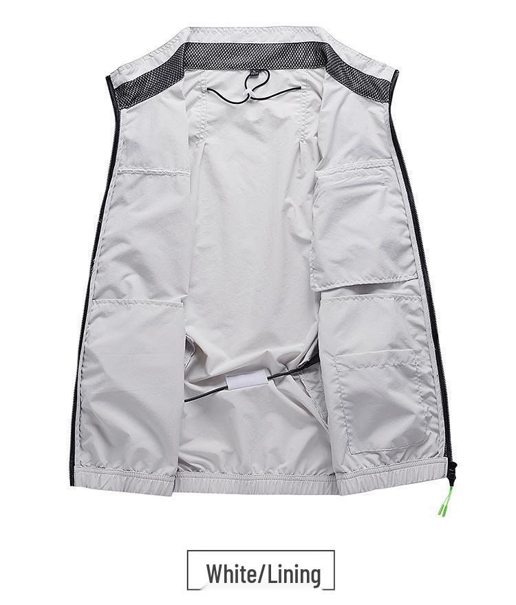 Unisex Summer Sleeveless Cooling Vest for Outdoor and Construction Use
