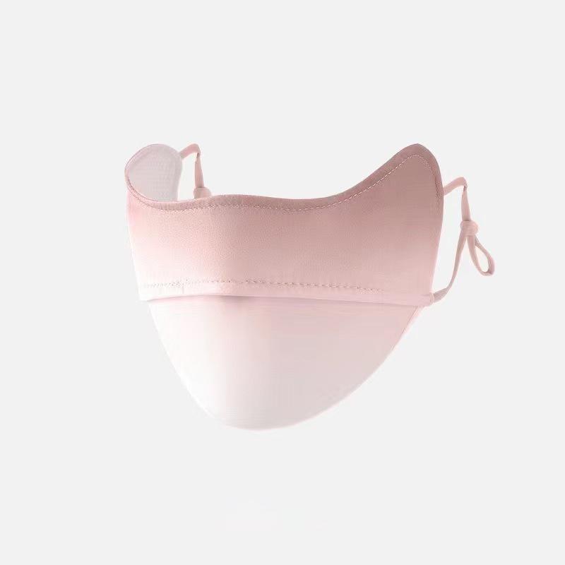 Ice Silk Sunscreen Mask Women Men Outdoor Sports Cycling Breathable Washable Reusable Double Layer Masks Anti-Uv Sun Face Cover